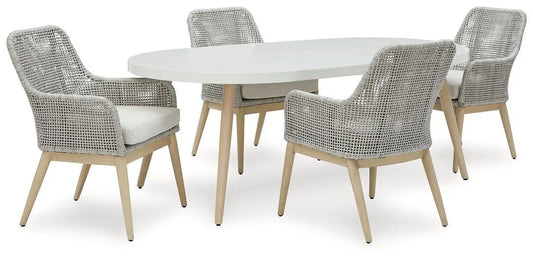 Seton Creek Outdoor Dining Package -  Ashley Furniture Outdoor Dining Set  Fresh Start Furniture