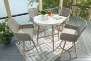 Seton Creek Outdoor Dining Package -  Ashley Furniture Outdoor Dining Set  Fresh Start Furniture