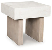 Jorlaina End Table Ashley Furniture End Table White/Brown Fresh Start Furniture