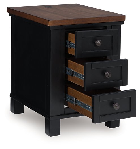 Wildenauer Chairside End Table Ashley Furniture End Table Chair Side  Fresh Start Furniture