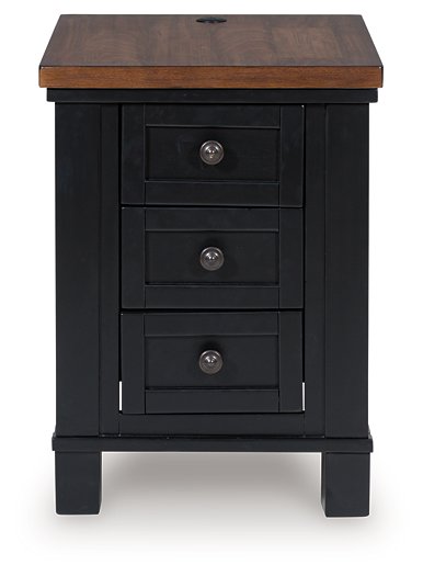 Wildenauer Chairside End Table Ashley Furniture End Table Chair Side  Fresh Start Furniture