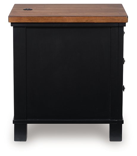 Wildenauer Chairside End Table Ashley Furniture End Table Chair Side  Fresh Start Furniture