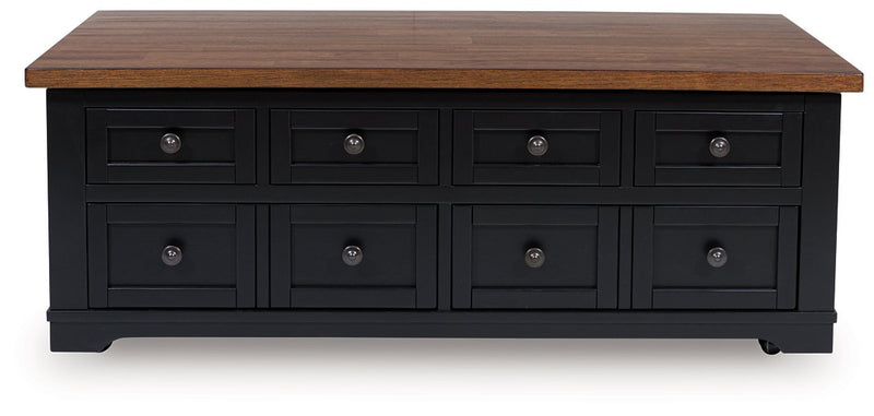 Wildenauer Lift-Top Coffee Table -  Ashley Furniture Cocktail Table  Fresh Start Furniture