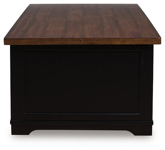 Wildenauer Lift-Top Coffee Table -  Ashley Furniture Cocktail Table  Fresh Start Furniture
