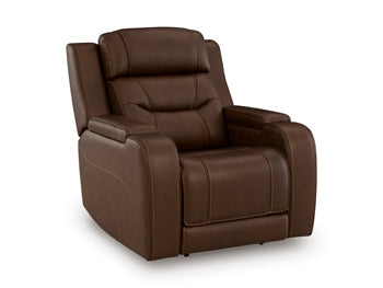Knightington Power Recliner with Audio Seating Ashley Furniture Recliner Brown Fresh Start Furniture