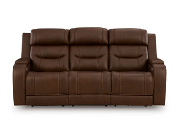 Knightington Power Reclining Sofa with Audio Seating Ashley Furniture Sofa Brown Fresh Start Furniture