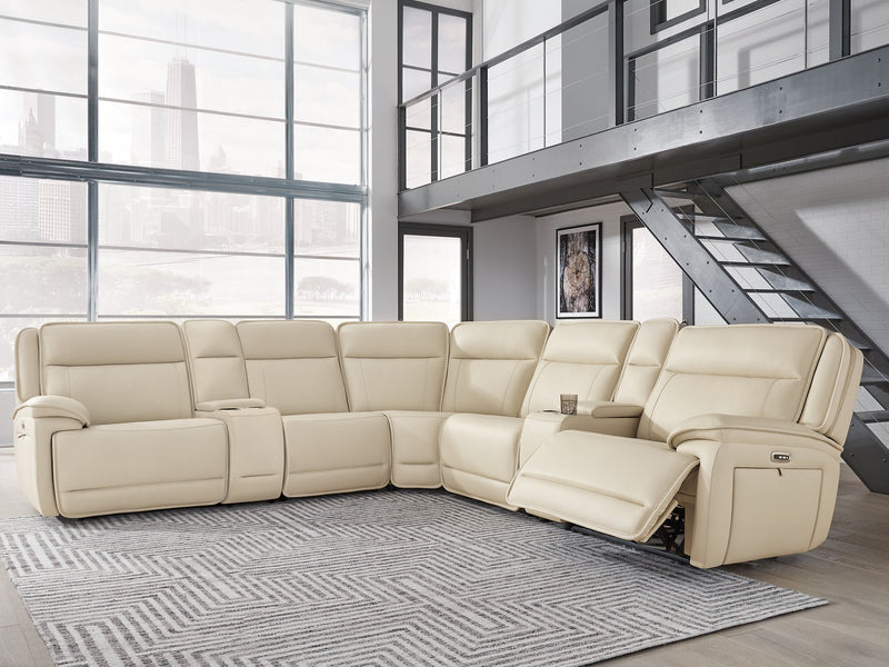 Double Deal Reclining Sectional with 2 Consoles -  Ashley Furniture Sectional  Fresh Start Furniture