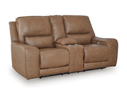 DeepWakes Power Reclining Loveseat with Console -  Ashley Furniture Loveseat  Fresh Start Furniture