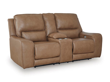 DeepWakes Power Reclining Loveseat with Console -  Ashley Furniture Loveseat  Fresh Start Furniture