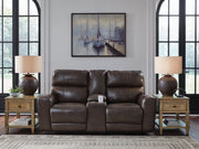 Crossplex Power Reclining Loveseat with Console -  Ashley Furniture Loveseat  Fresh Start Furniture
