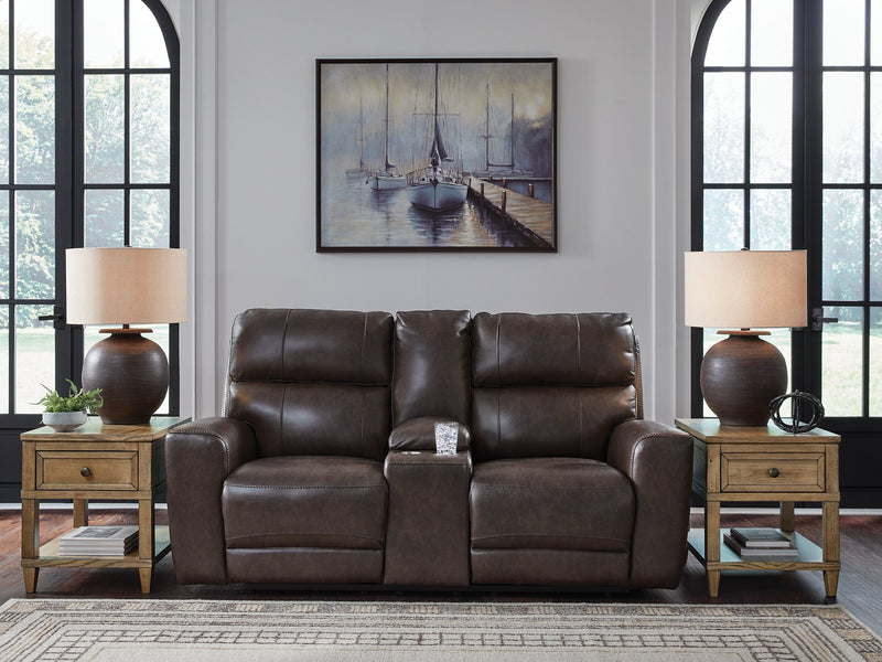 Crossplex Power Reclining Loveseat with Console -  Ashley Furniture Loveseat  Fresh Start Furniture