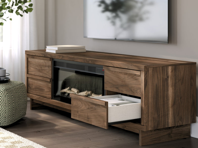 Zadilyn 72" TV Stand with Electric Fireplace -  Ashley Furniture TV Stand w/Fire  Fresh Start Furniture