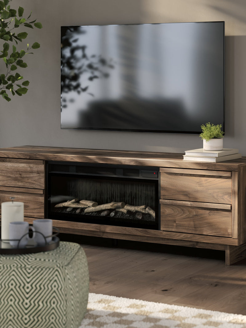 Zadilyn 72" TV Stand with Electric Fireplace -  Ashley Furniture TV Stand w/Fire  Fresh Start Furniture