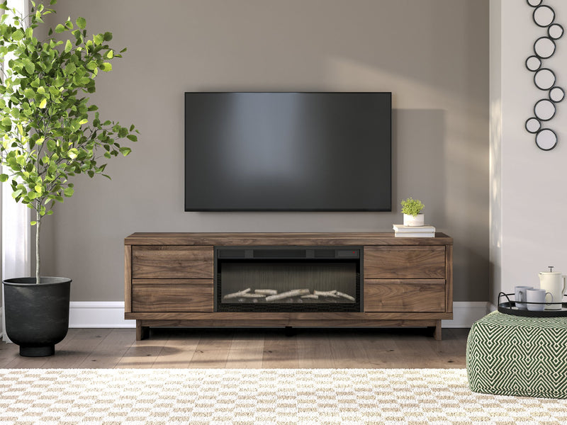 Zadilyn 72" TV Stand with Electric Fireplace -  Ashley Furniture TV Stand w/Fire  Fresh Start Furniture