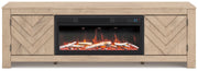 Cayboni 71" TV Stand with Electric Fireplace -  Ashley Furniture TV Stand w/Fire  Fresh Start Furniture