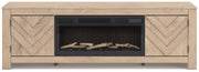 Cayboni 71" TV Stand with Electric Fireplace -  Ashley Furniture TV Stand w/Fire  Fresh Start Furniture