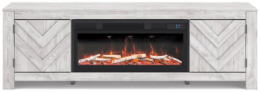 Cayboni 71" TV Stand with Electric Fireplace -  Ashley Furniture TV Stand w/Fire  Fresh Start Furniture