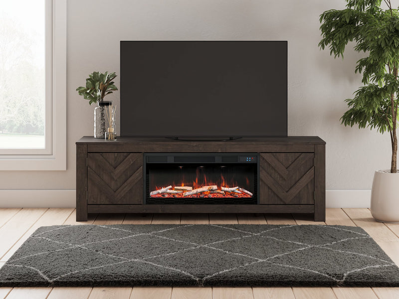 Cayboni 71" TV Stand with Electric Fireplace -  Ashley Furniture TV Stand w/Fire  Fresh Start Furniture
