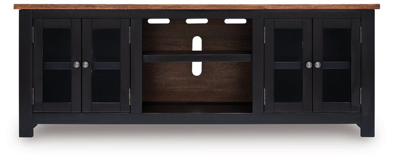 Wildenauer 76" TV Stand with Electric Fireplace Ashley Furniture TV Stand w/Fire  Fresh Start Furniture