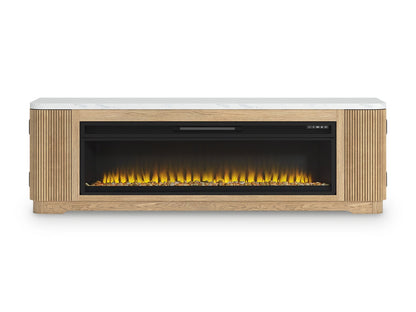 Camdill 80" TV Stand with Electric Fireplace