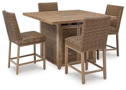 Walton Bridge Outdoor Bar Set -  Ashley Furniture Outdoor Dining Set  Fresh Start Furniture