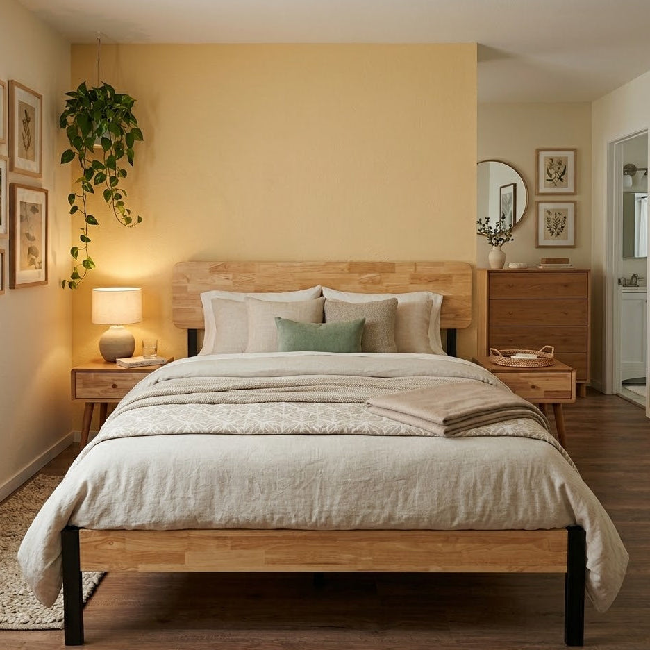 Zinus Olivia Queen Metal & Wood Frame