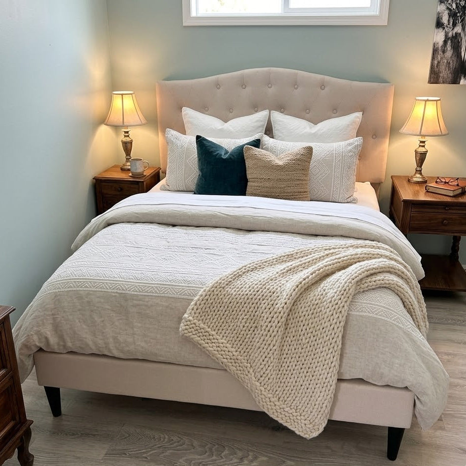 Baxton Studio Tufted Full Bed Frame