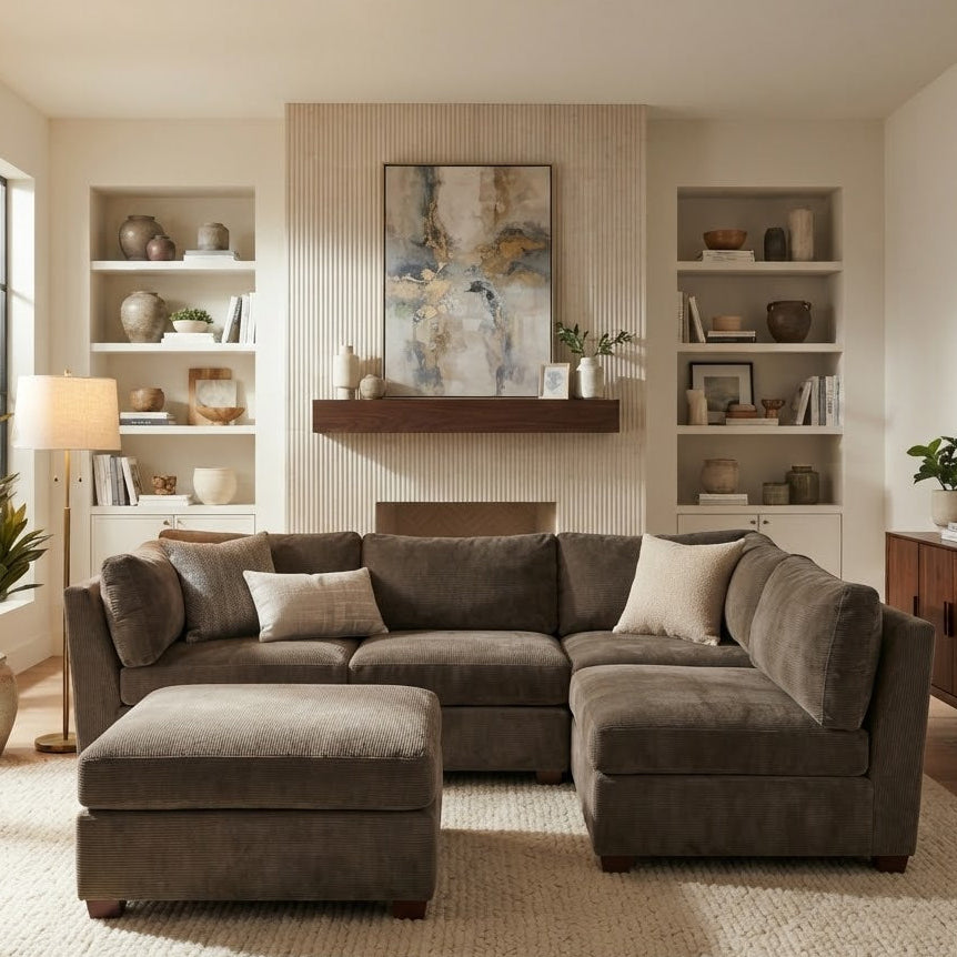 Bauhaus Modular Sectional W/ottoman