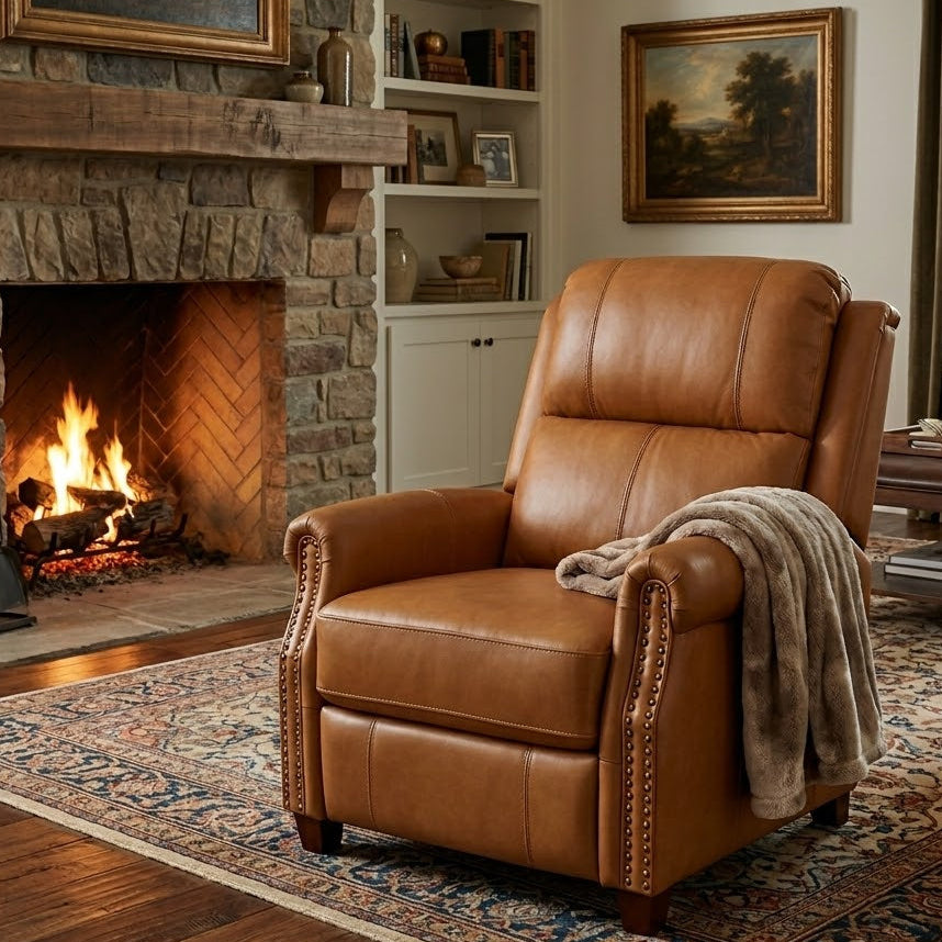 Kaietan Leather Power Rocker