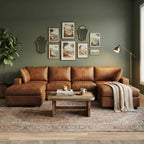 Latitude Run Faux Leather U-shape Sectional