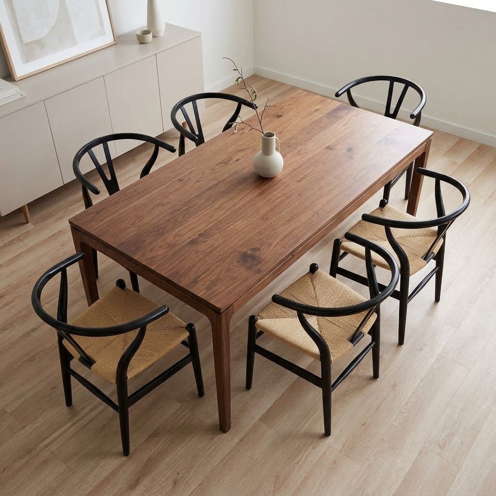 Poly & Bark Paxton Wishbone Dining Chairs Set Of 5