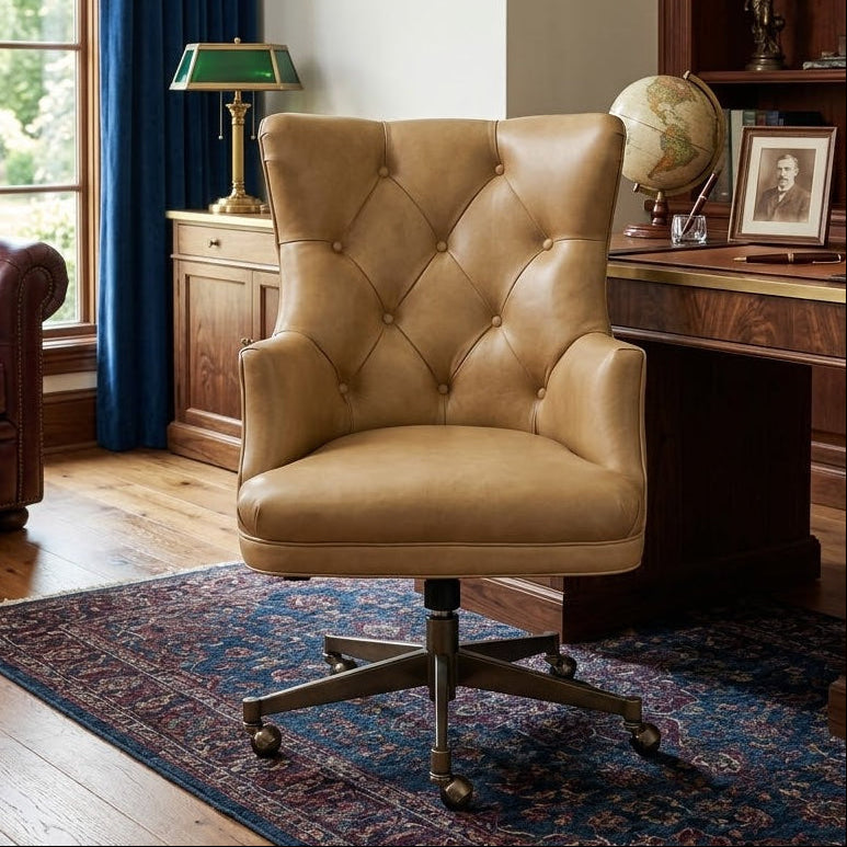 Huala Home Winged Back Swivel Task Chair