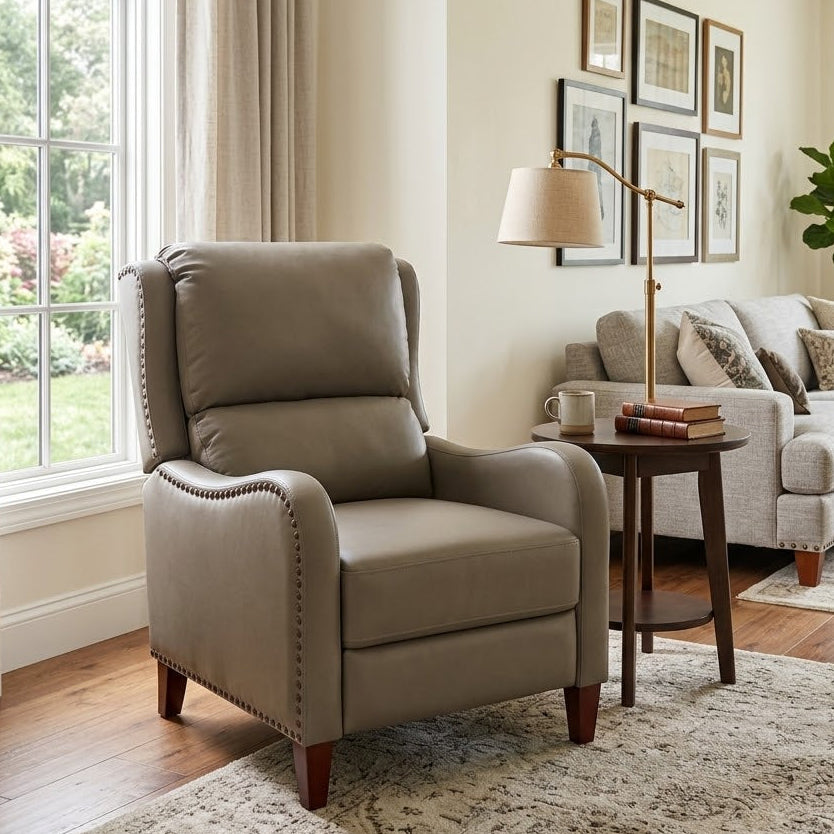 Beecher Leather Manual Recliner
