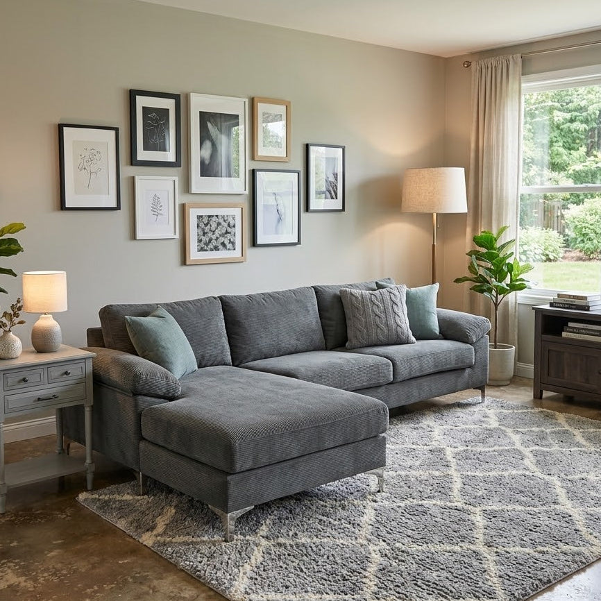 Latitude Run Velvet Sectional