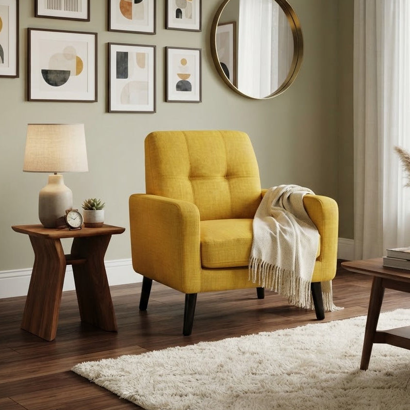 George Oliver Mid Century Modern Accent Chair