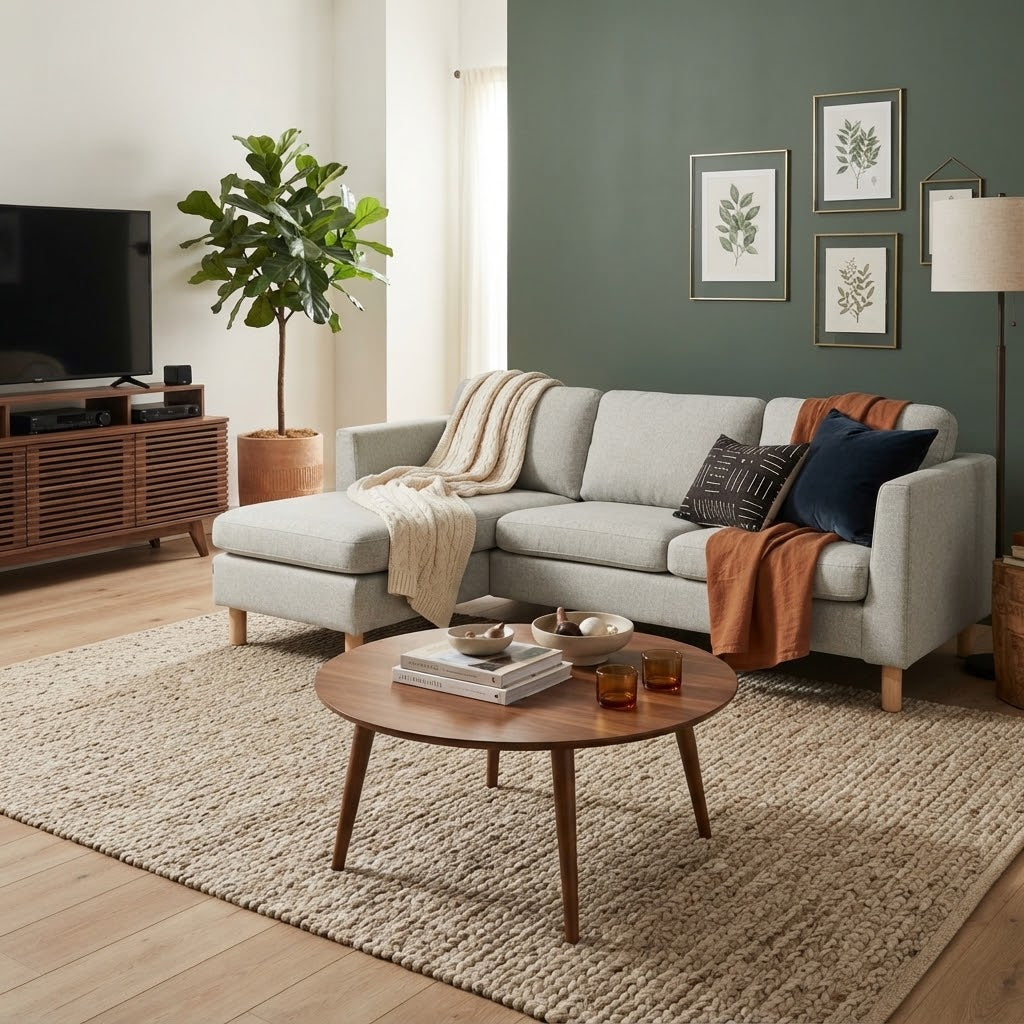Ikea Sofa W/ Reversible Chaise & Storage