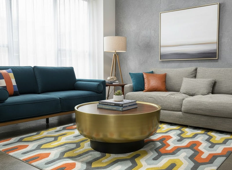 West Elm Drum Storage Coffee Table