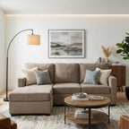 Living Spaces Sofa W-reversible Chaise