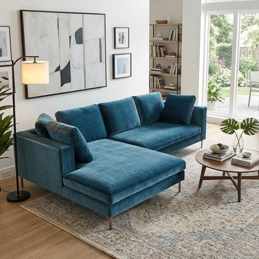 Joybird Furniture Velvet Sectional