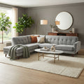 Living Spaces Allie Velvet 2 Piece Sectional L-shape