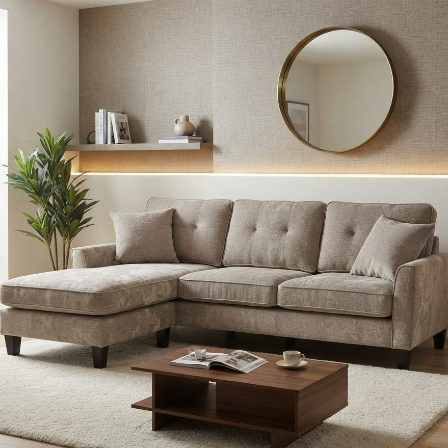 Latitude Run Sofa W/ Reversible Chaise