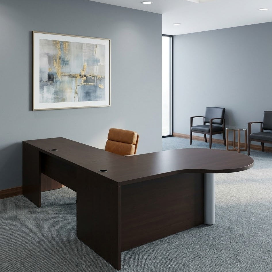 Wellknown Brand Secretary Peninsula Desk