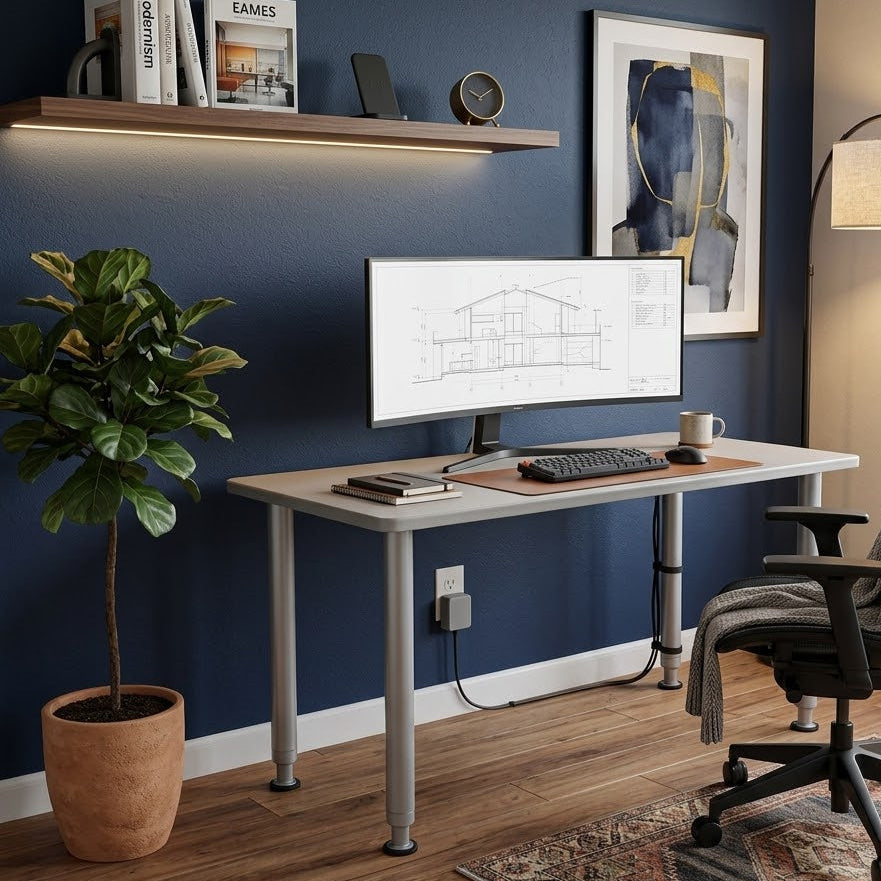 Lowell Furniture Adjustable Height Training Table