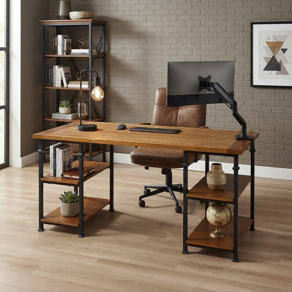 Vintage Industrial Storage Desk