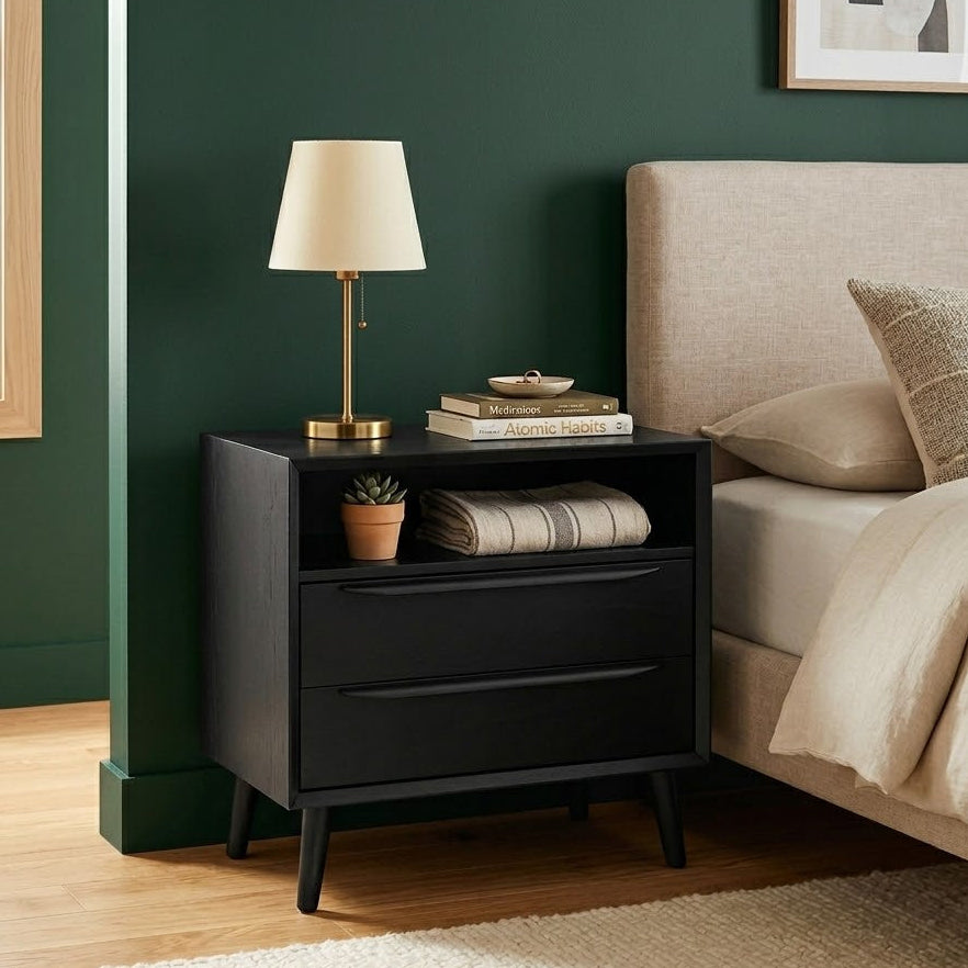 Huala Home Mid-cent Modern Nightstand