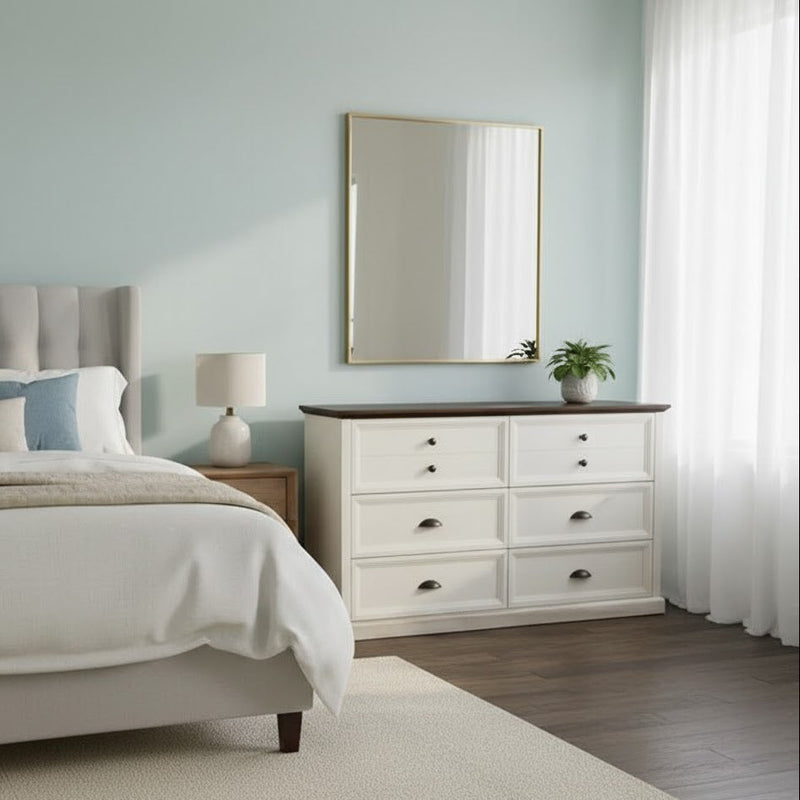 Dorthia Farmhouse 6 Drawer Dresser
