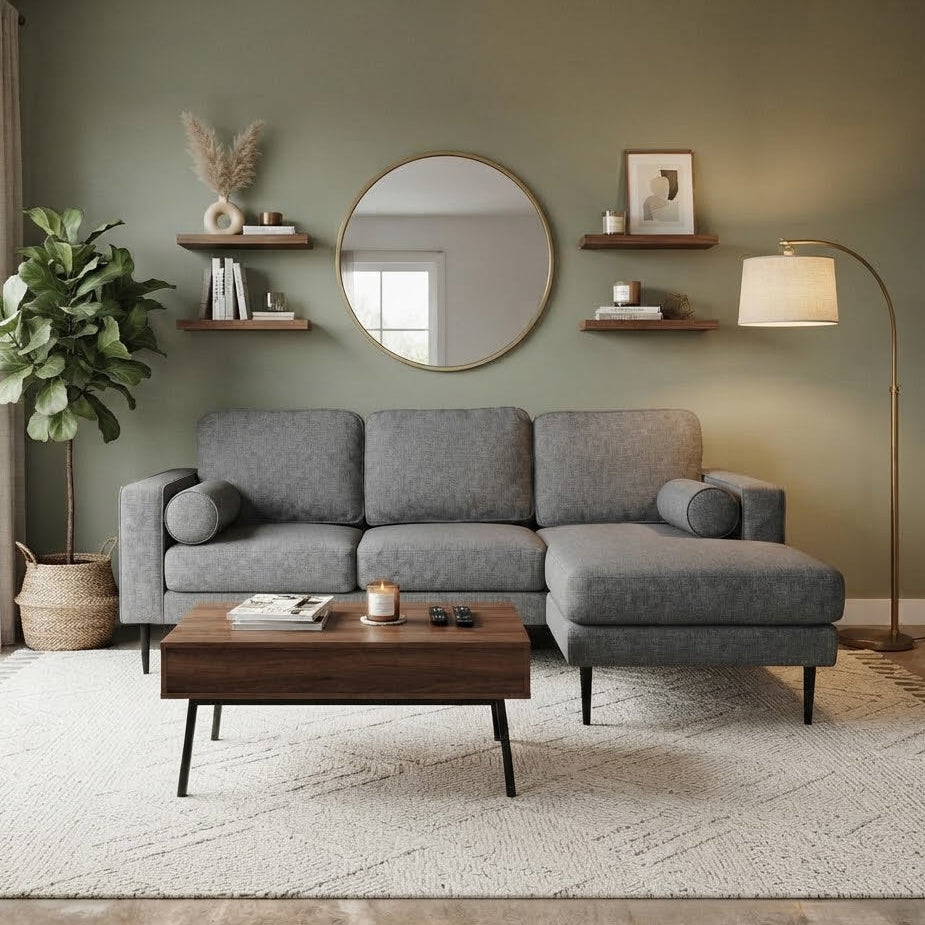 Ashley Furniture Sofa W/ Reversible Chaise