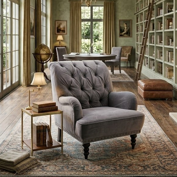 Pier 1 Imports Velvet Arm Chair