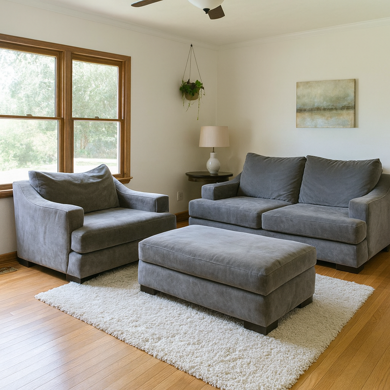 Living Spaces 3-Piece Sofa Set