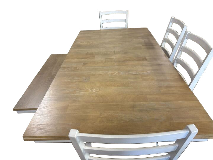 Westlinport Dining Table and 4 Chairs and Bench